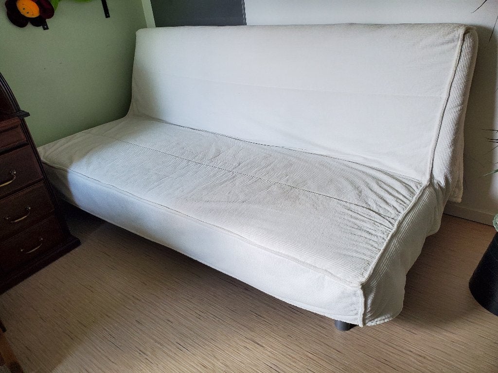 slaapbank Beddinge Ikea, Huis en Inrichting, Slaapkamer | Slaapbanken, Ophalen, Gebruikt, Wit, Tweepersoons