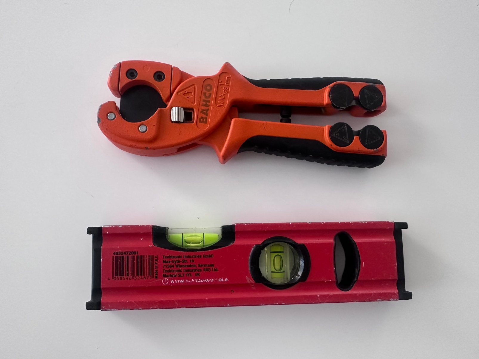 Bahco Buizenknipper & Milwaukee waterpas, Ophalen of Verzenden, Gebruikt