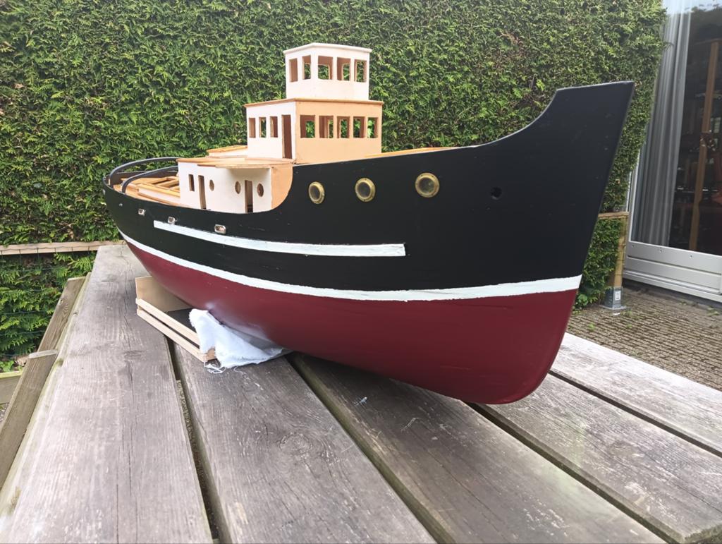 Stoomsleper sleepboot boot, Ophalen