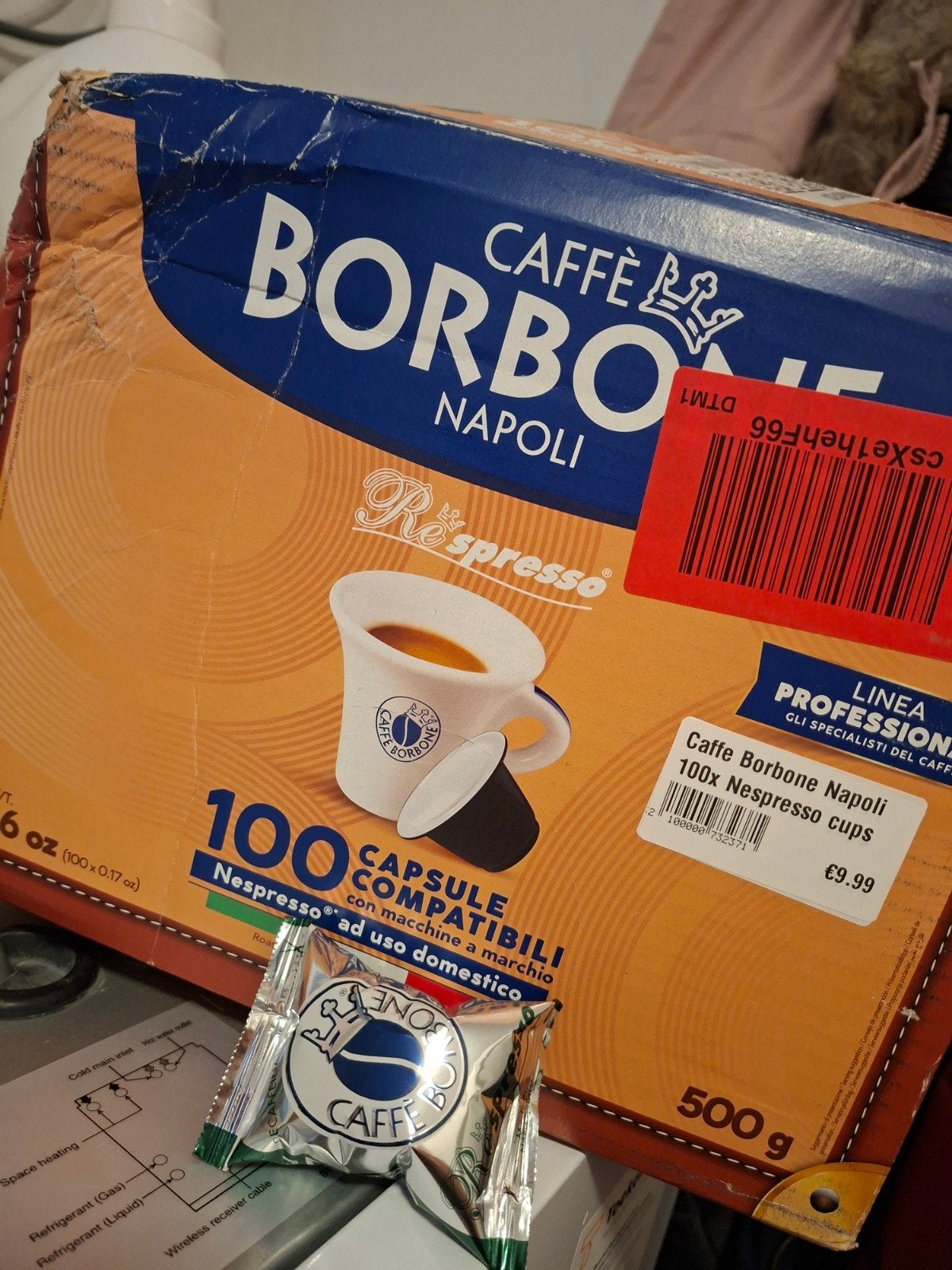 100x cupje Decaf koffie, Ophalen