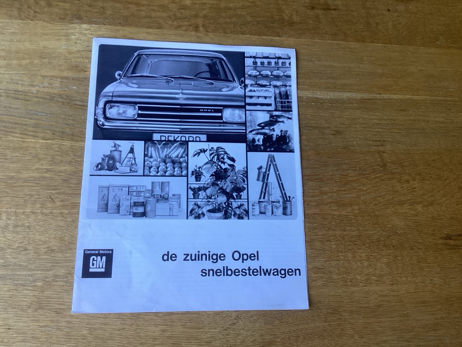 Opel Rekord Snelbestelwagen brochure (1970s), Ophalen of Verzenden, Gelezen, Opel