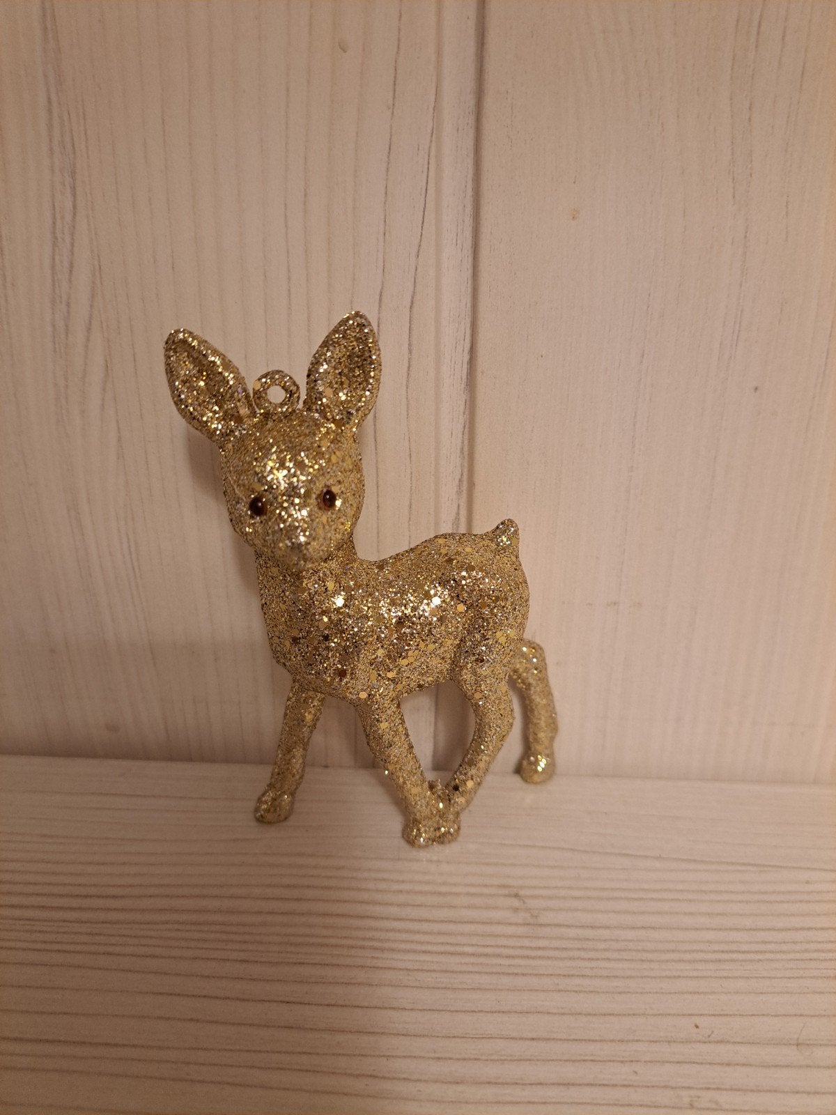 gouden hertje kerstbal, Ophalen of Verzenden