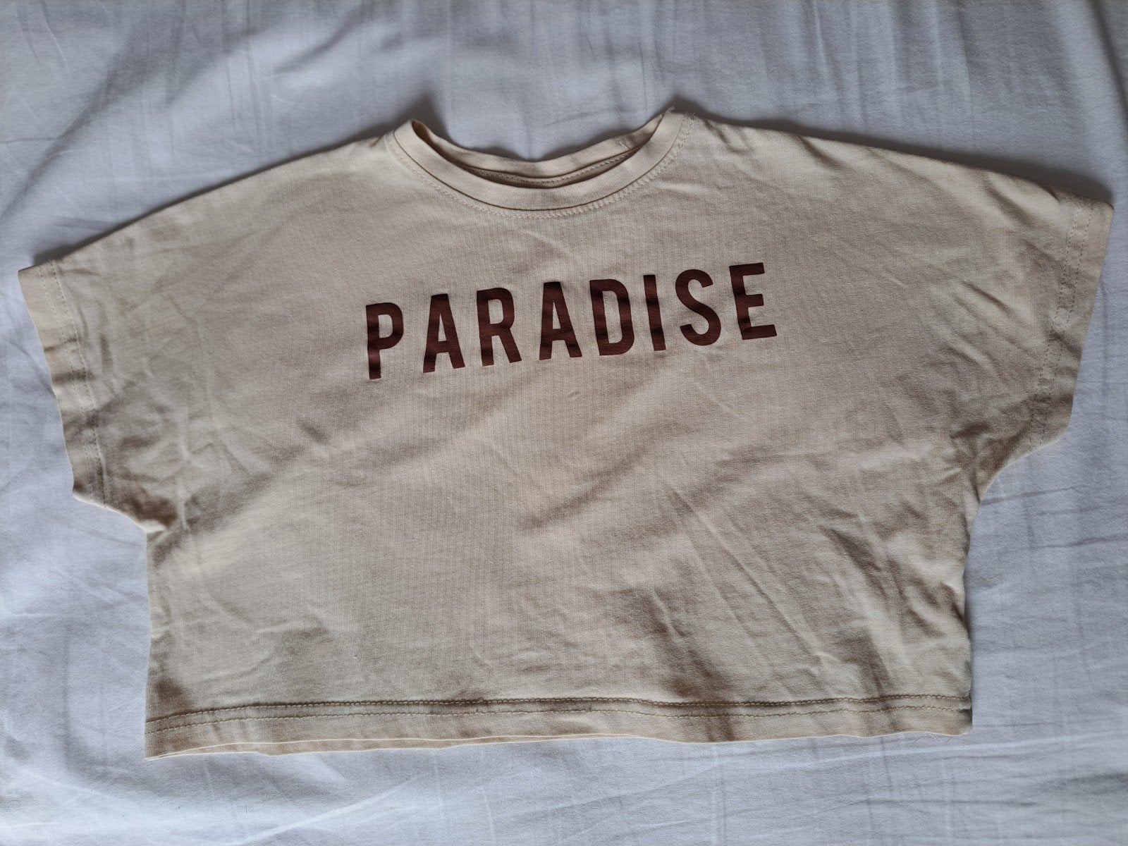 T-shirt 'Paradise' van Blue Queen maat 110, Meisje, Ophalen of Verzenden, Shirt of Longsleeve, Zo goed als nieuw