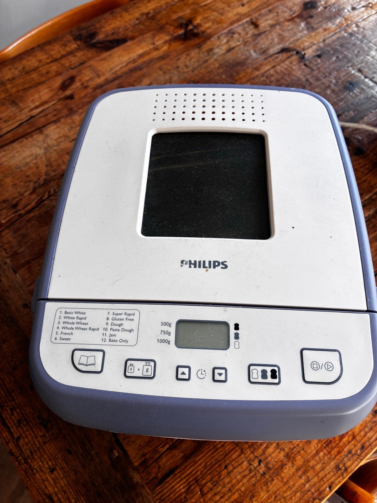 Philips Broodbakmachine - Compact en Veelzijdig, Ophalen, Gebruikt, 800 tot 1200 gram deeg, Zonder timer