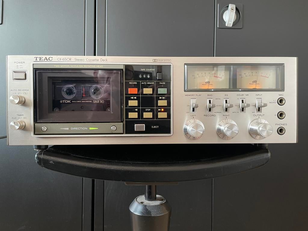 TEAC CX-650R vintage cassette deck, Ophalen, Enkel, Overige merken, Tiptoetsen