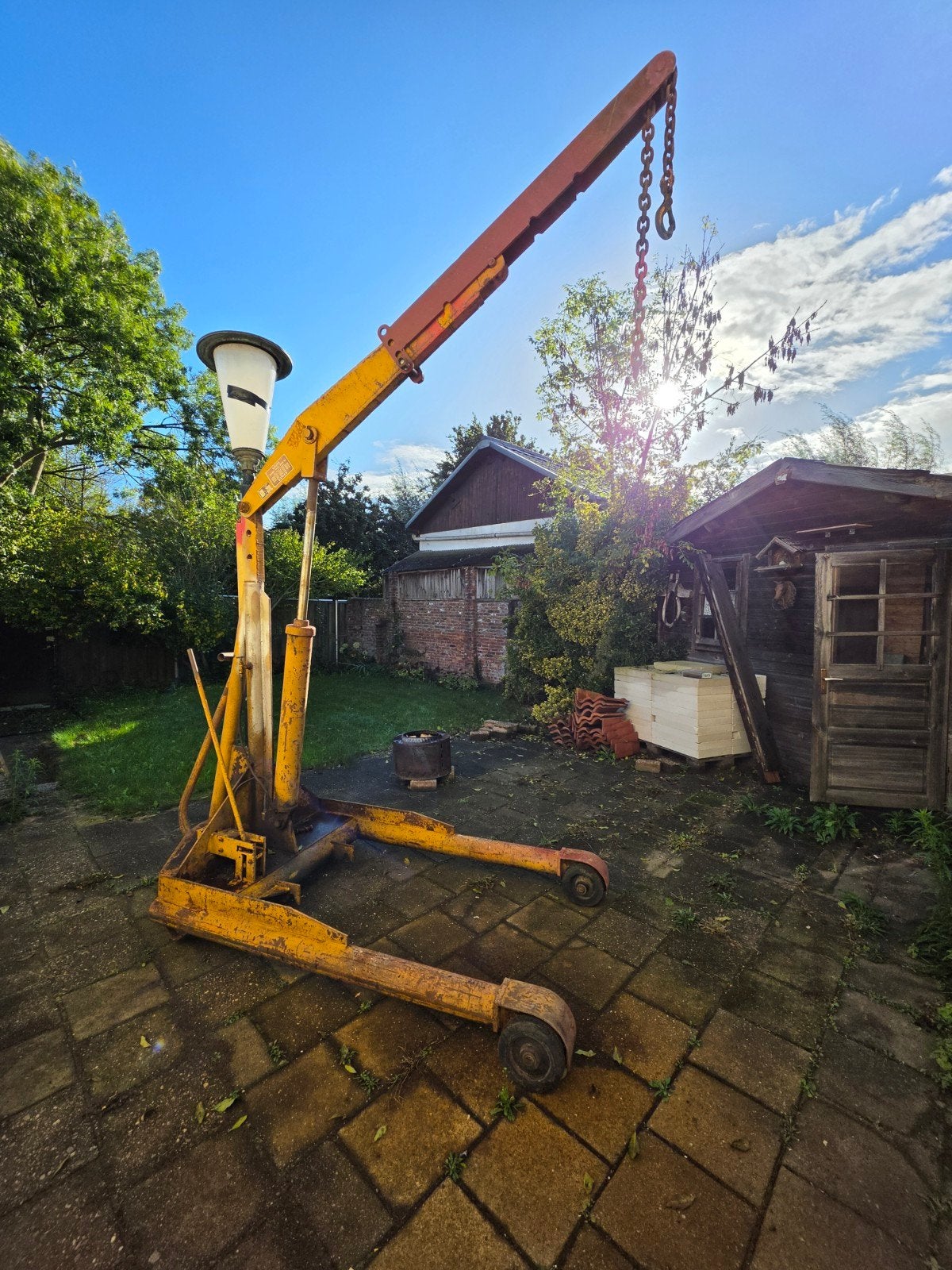 Werkplaatskraan Dewet Giraffe - 2000 kg hefvermogen, Ophalen, Gebruikt, Handmatig