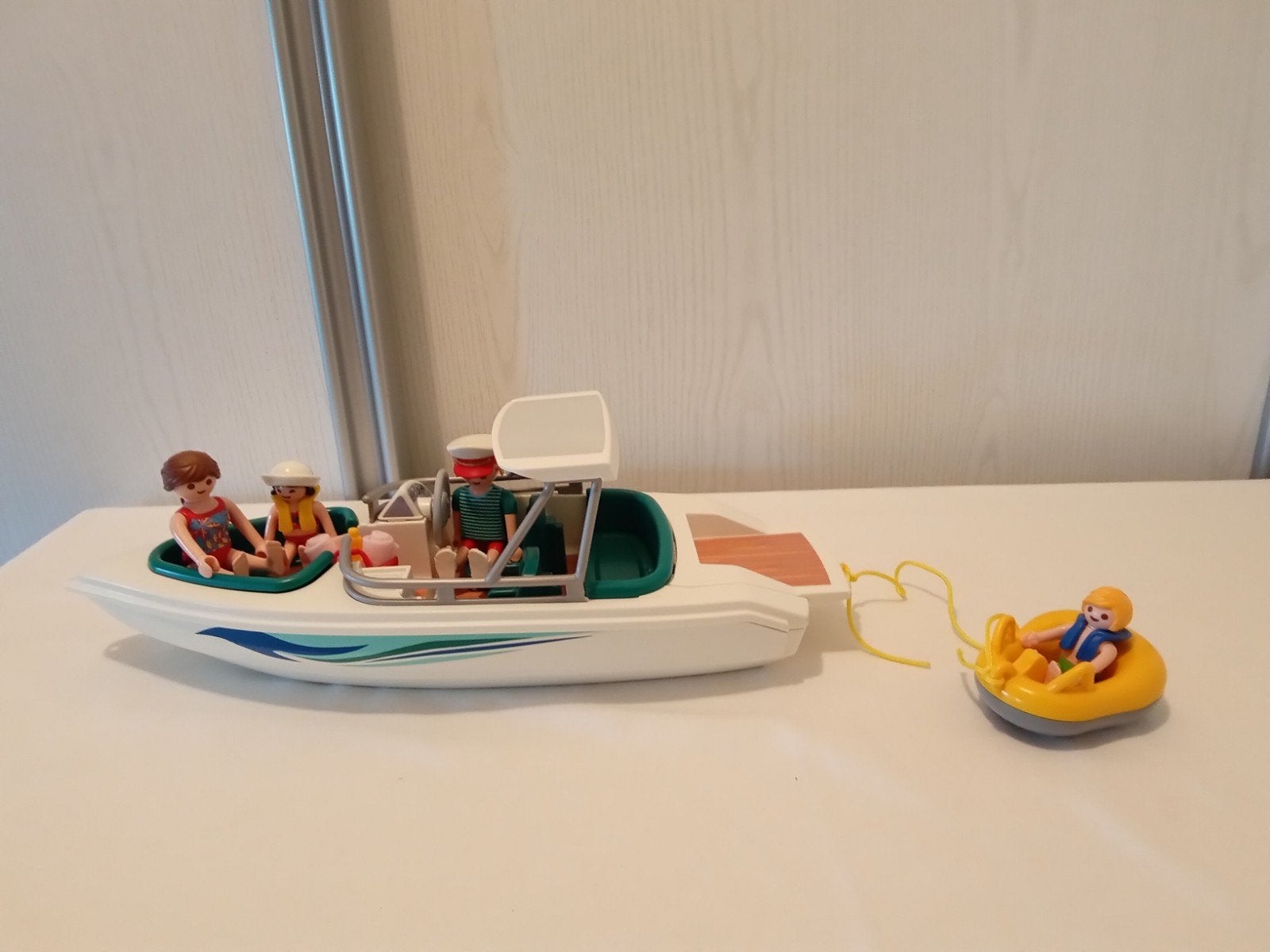 Playmobil gezin met plezierboot, Ophalen of Verzenden, Gebruikt