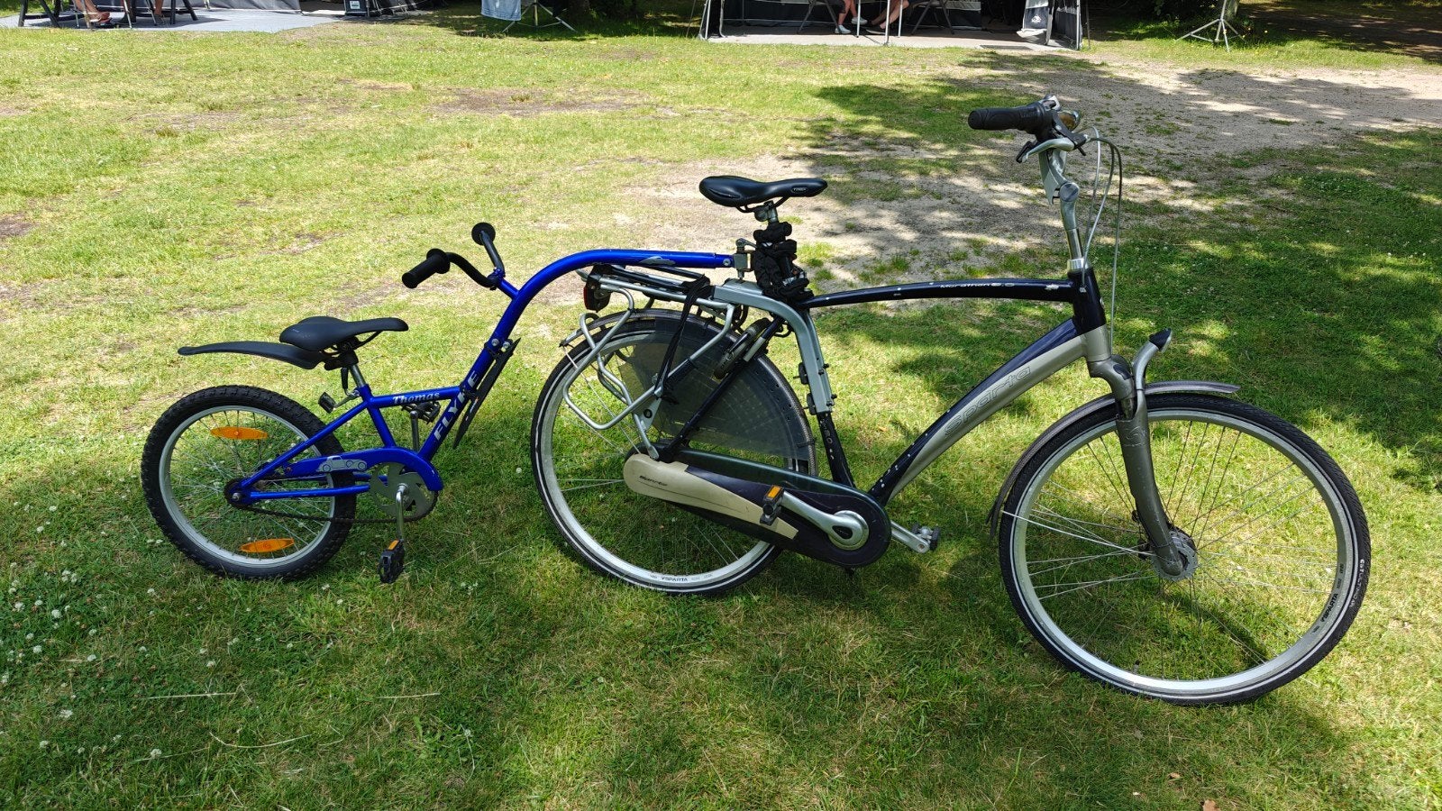 Sparta Marathon herenfiets (8-speed) met aanhangfiets, Sparta, Gebruikt, Versnellingen, Ophalen of Verzenden