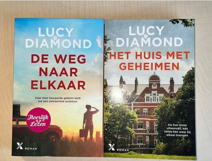 Lucy Diamond boeken: De Weg Naar Elkaar & Het Huis Met Gehei, Boeken, Ophalen of Verzenden, Zo goed als nieuw, Nederland
