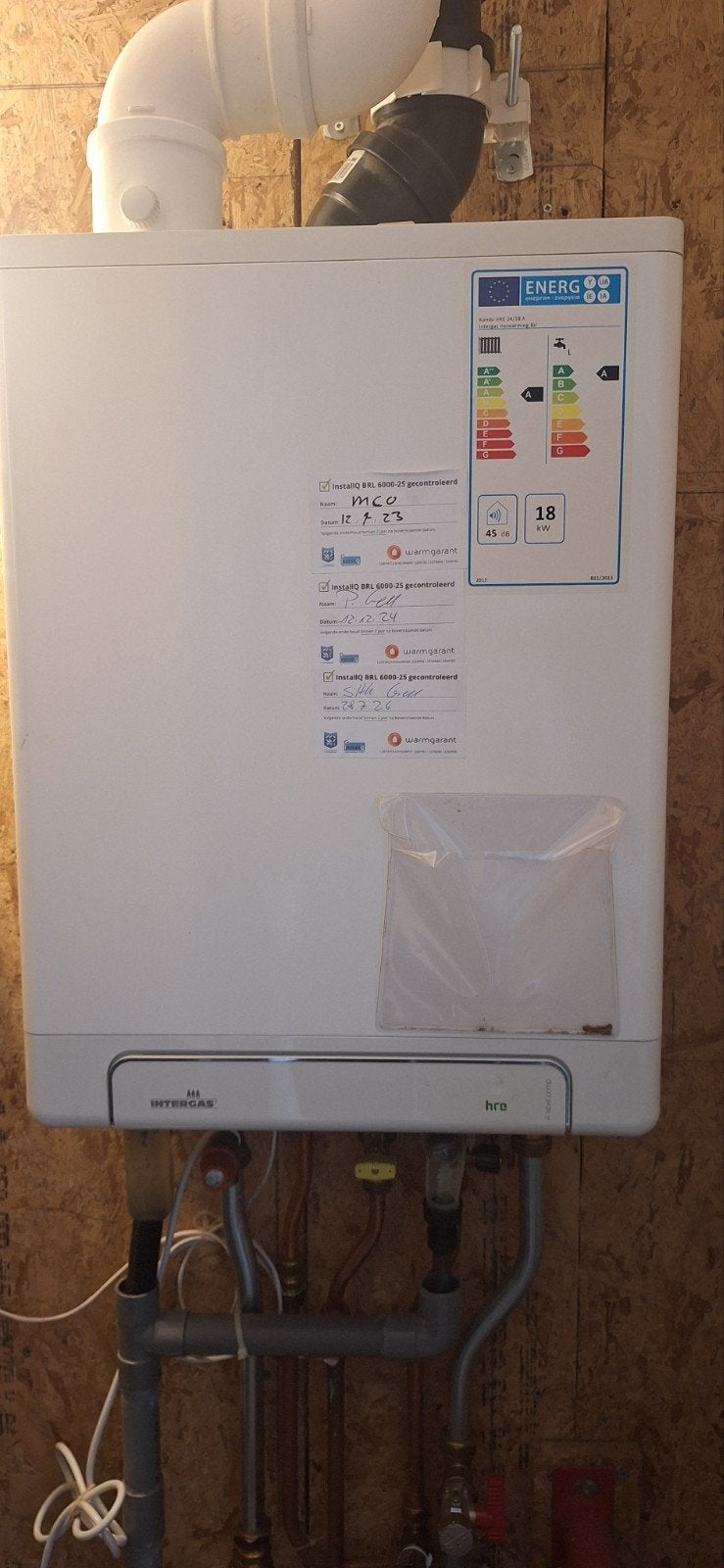 Intergas HRE 24/18 CV-ketel - Hoog Rendement, Doe-het-zelf en Verbouw, Verwarming en Radiatoren, Ophalen, Minder dan 60 cm, Cv-ketel of Combi-ketel