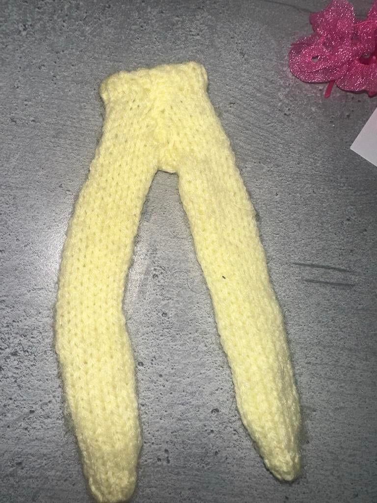 506 Vintage Gebreide Broek - barbie, Ophalen of Verzenden, Gebruikt, Kleertjes