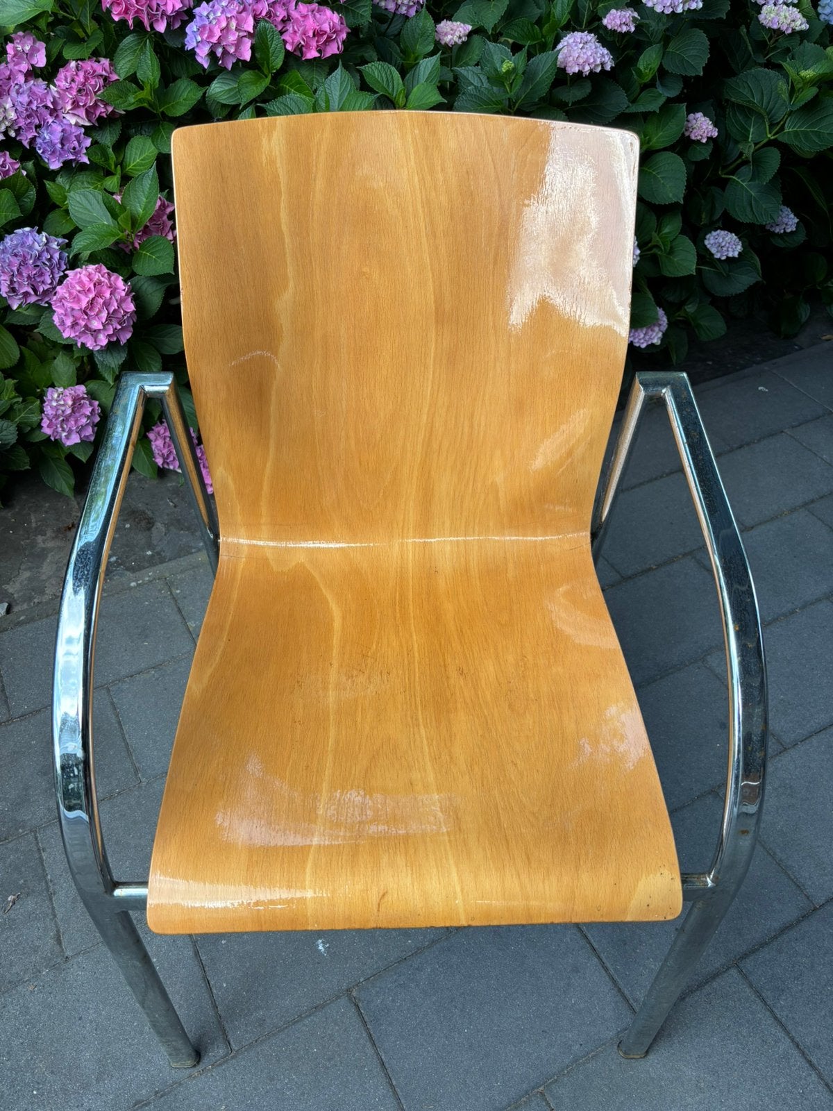 Stoelen voor kantoor/tuin enz.€20, Huis en Inrichting, Stoelen, Ophalen, Gebruikt, Hout, Vier
