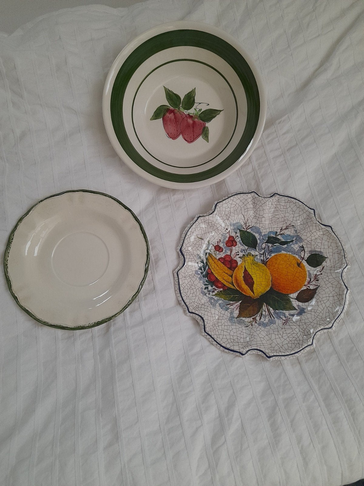Set van 3 decoratieve borden - Vintage stijl, Ophalen of Verzenden