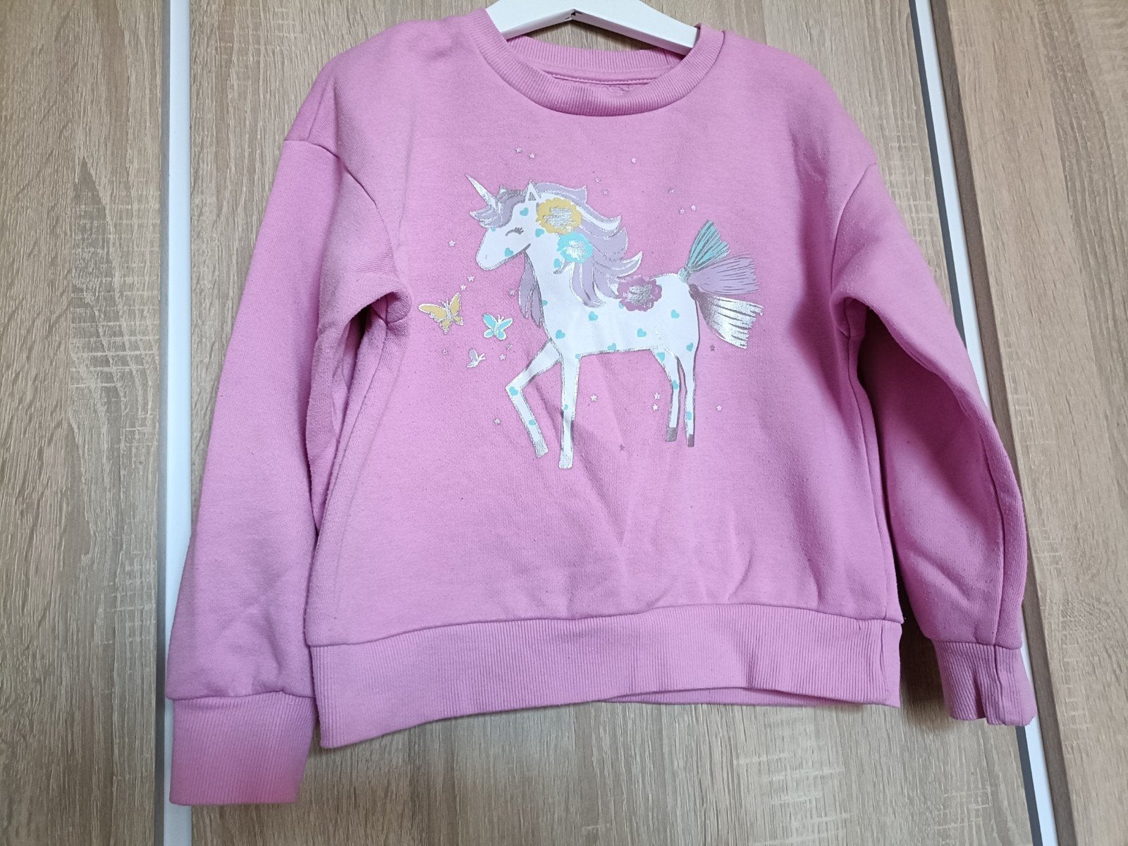 Primark Roze Eenhoorn Sweater Maat 116 (6 jaar), Gebruikt, Meisje, Trui of Vest, Ophalen of Verzenden