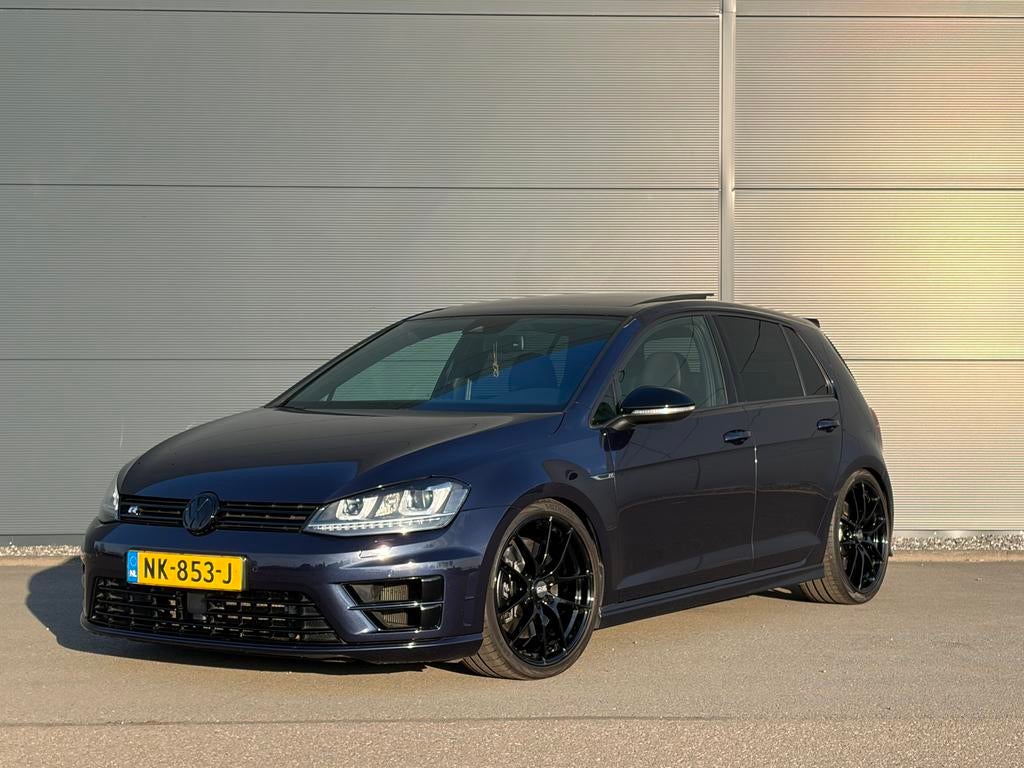 Volkswagen Golf 2.0 TSI R 221KW 5D 4MOTION DSG 2016 Blauw, Auto's, Automaat, USB, Zwart, 4 cilinders