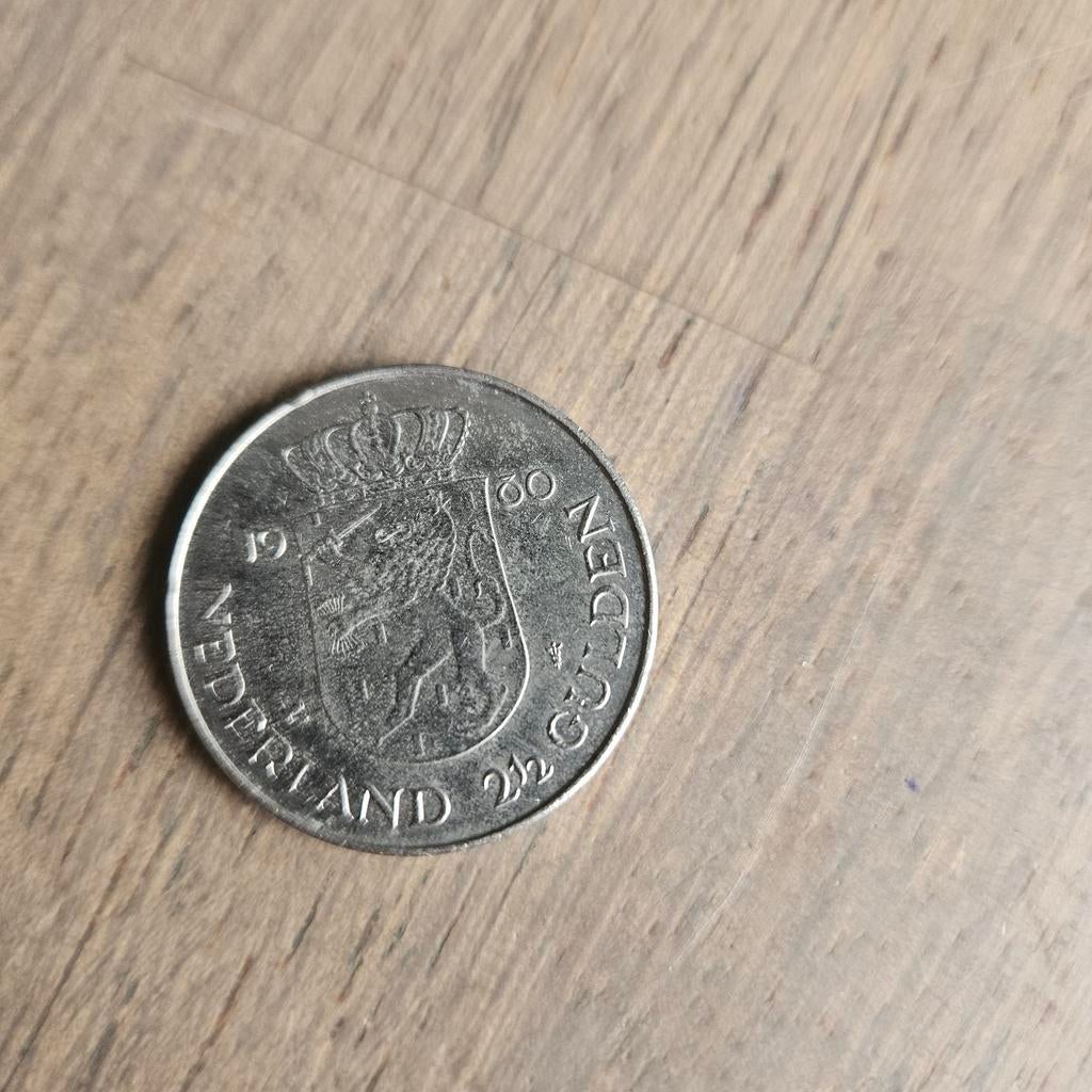 Rijksdaalder 1980 Juliana en Beatrix, Ophalen, Koningin Juliana, 2½ gulden, Losse munt