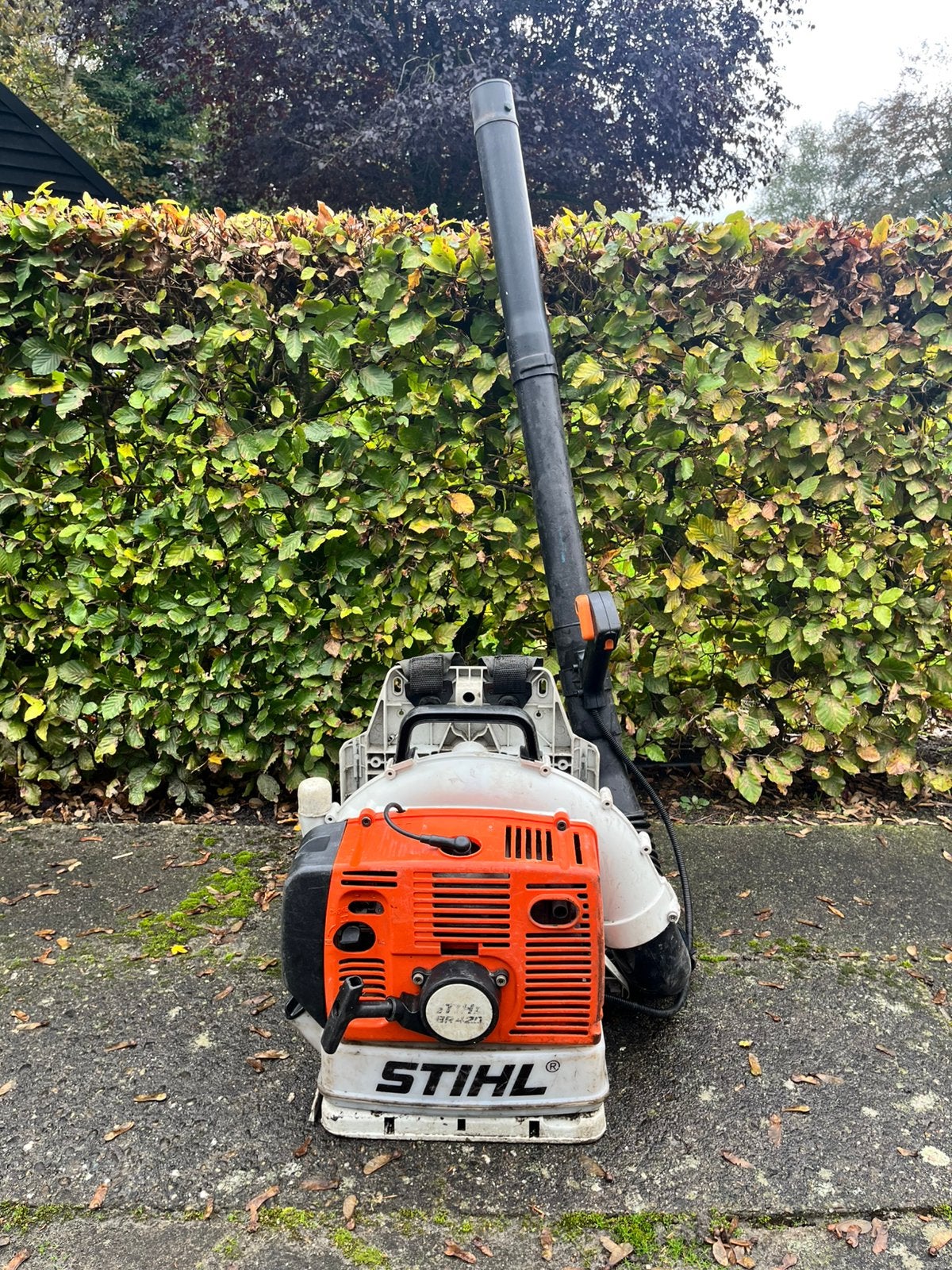 Stihl BR420 bladblazer ruggedragen, Ophalen of Verzenden, Gebruikt, Benzine