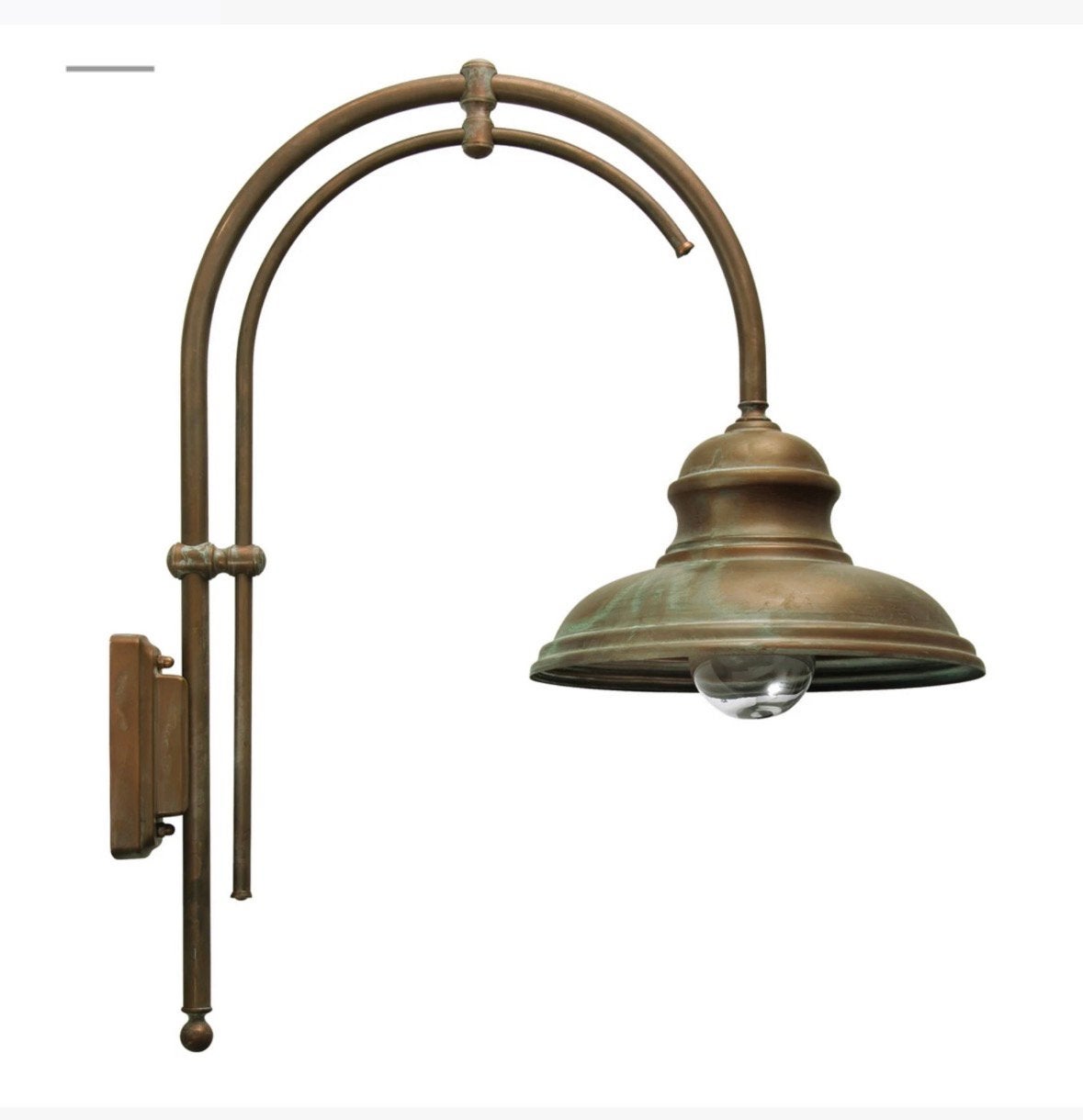 2x Moretti Luce Buitenwandlamp LUCA met dubbele arm, Geschikt voor buiten, Nieuw, Overige merken, Wandlamp