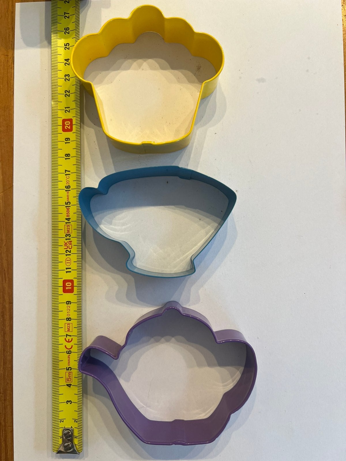 Tea Party koekjesuitsteker set van 3- kop, cupcake en teapot, Ophalen of Verzenden