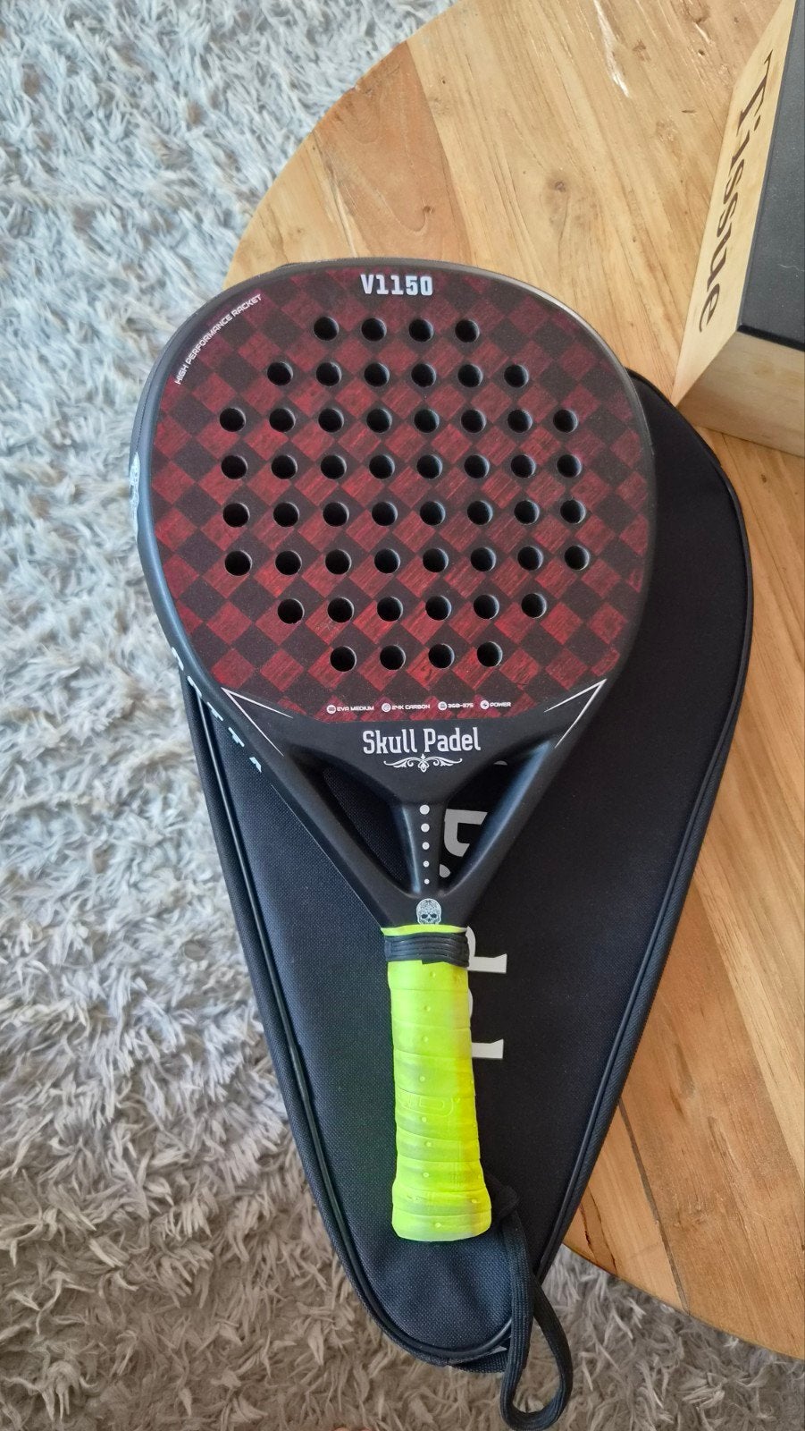 Skull Padel V1150 24k beuker, Ophalen of Verzenden, Zo goed als nieuw, Padelracket