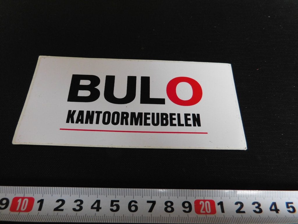 sticker BULO kantoormeubelen, Ophalen of Verzenden, Zo goed als nieuw