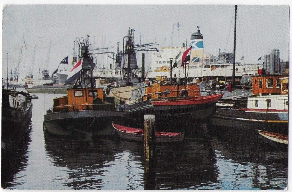 Rotterdam Een Havengezicht ansichtkaart Uit 1964 - B3304, Ophalen of Verzenden, 1960 tot 1980, Gelopen, Zuid-Holland