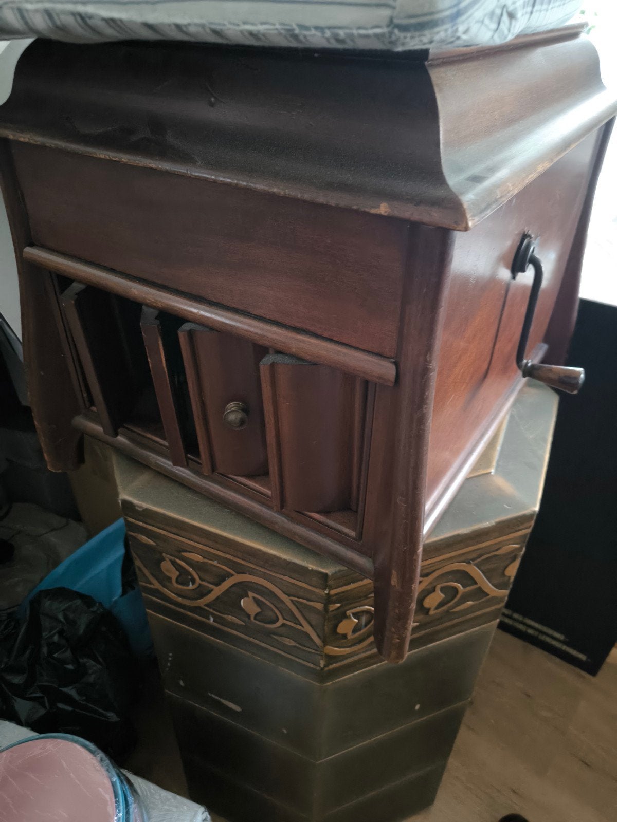 Antieke Philips Platenspeler - Jaren '30 Grammofoon, Audio, Tv en Foto, Platenspelers, Ophalen, Philips