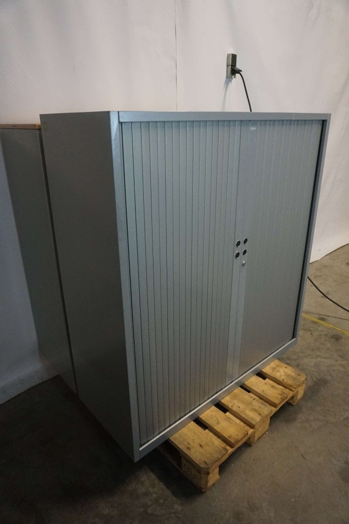 Gispen Archiefkast roldeurkast kantoorkast dossierkast, Gebruikt, 100 tot 150 cm, 100 tot 150 cm, Niet ingevuld