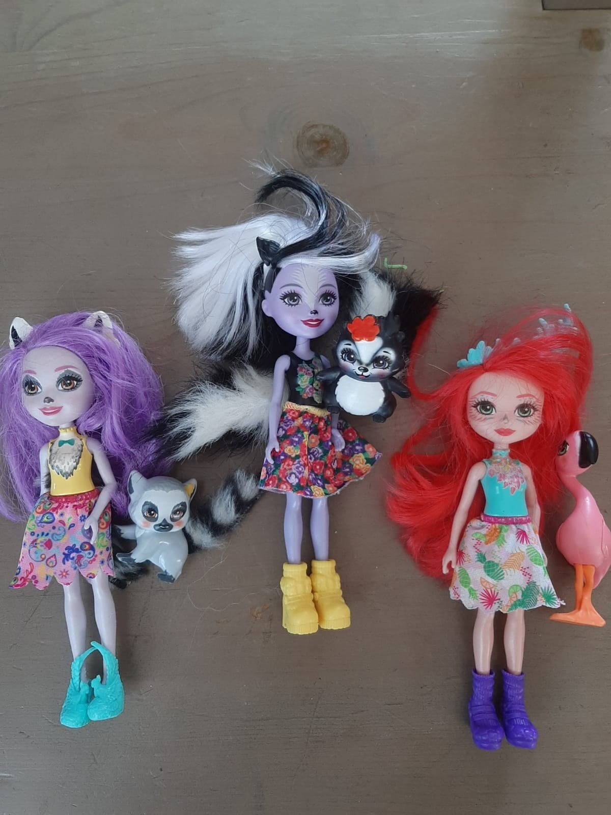 Grote collectie Enchantimals Poppen met dieren, Ophalen of Verzenden, Gebruikt, Overige typen