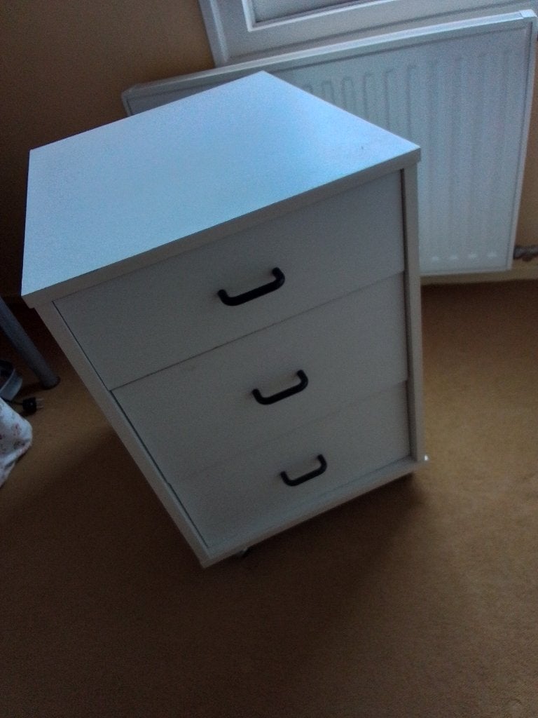 Verrijdbaar ladeblok, Ophalen, Minder dan 50 cm, Zo goed als nieuw, 3 of 4 laden