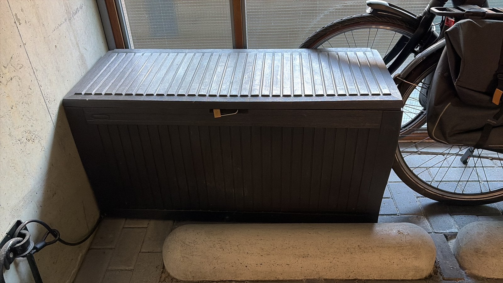 Opbergbox kunststof, Ophalen, Gebruikt
