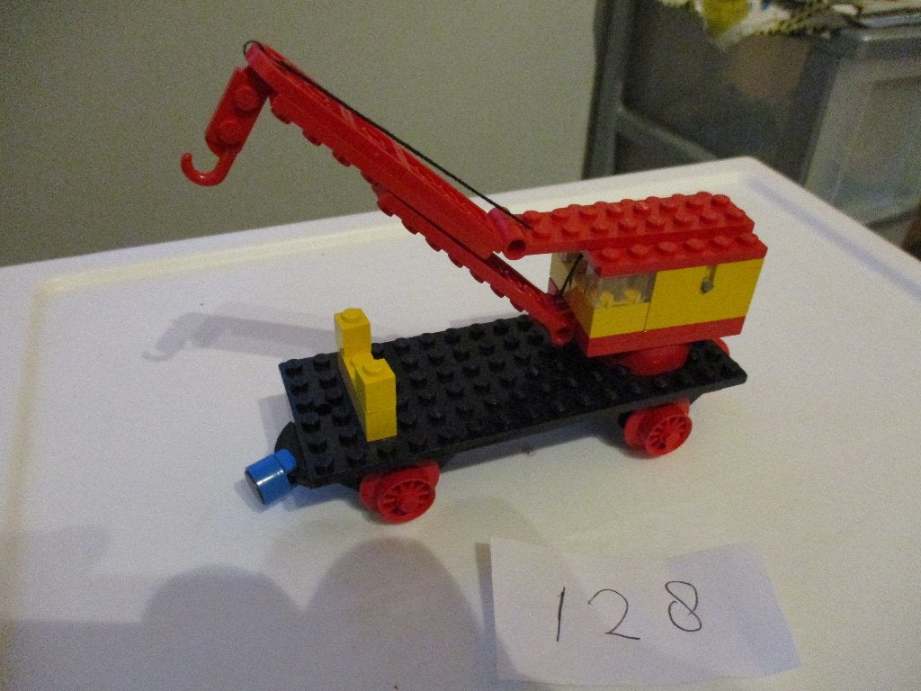 lego Set 128 Mobiele kraan (treinbasis), Ophalen of Verzenden, Gebruikt, Complete set, Lego
