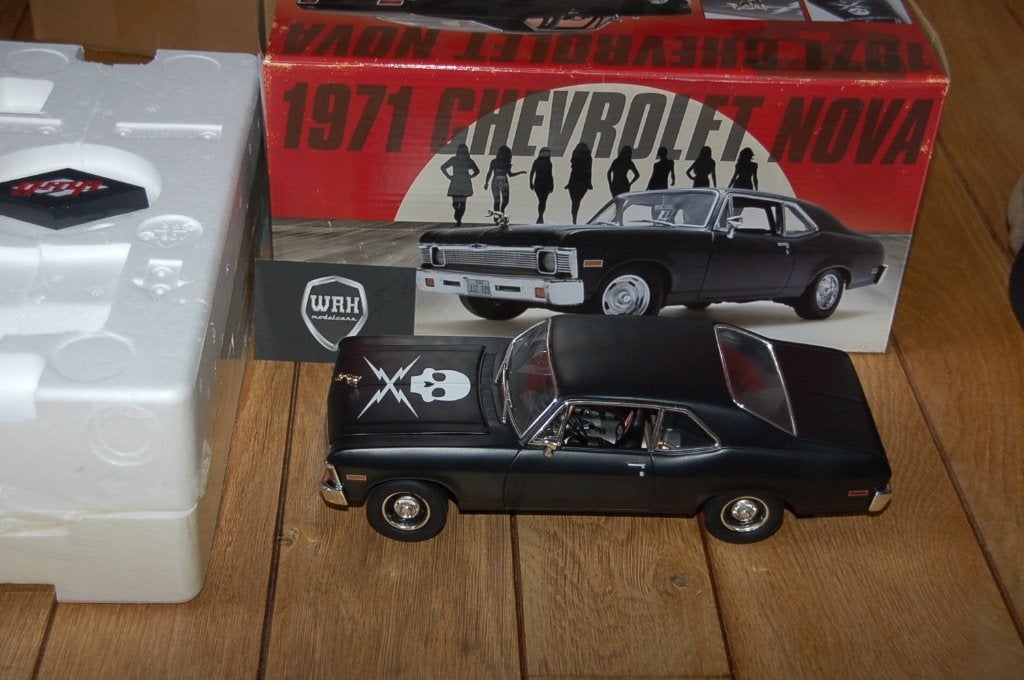1:18 CHEVROLET NOVA DEATH PROOF GMP die cast WRH, Verzenden, Zo goed als nieuw, Auto, Overige merken
