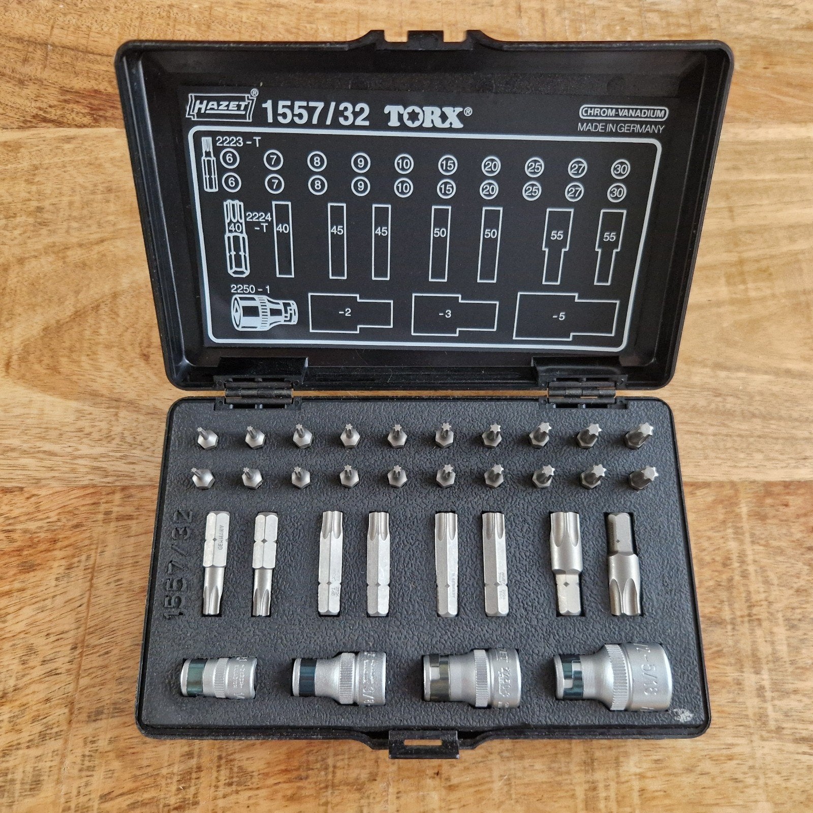 Hazet binnen-Torx 1557/32 Bitset 32-delig (nieuwstaat) (zgn), Ophalen of Verzenden, Zo goed als nieuw