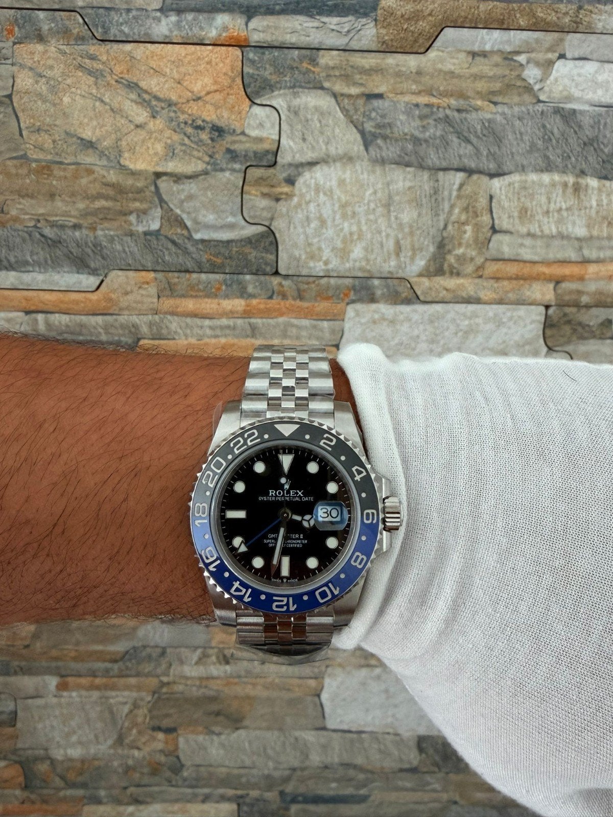 Rolex GMT-Master II 'Batgirl", Ophalen of Verzenden, Zo goed als nieuw, Staal, Rolex