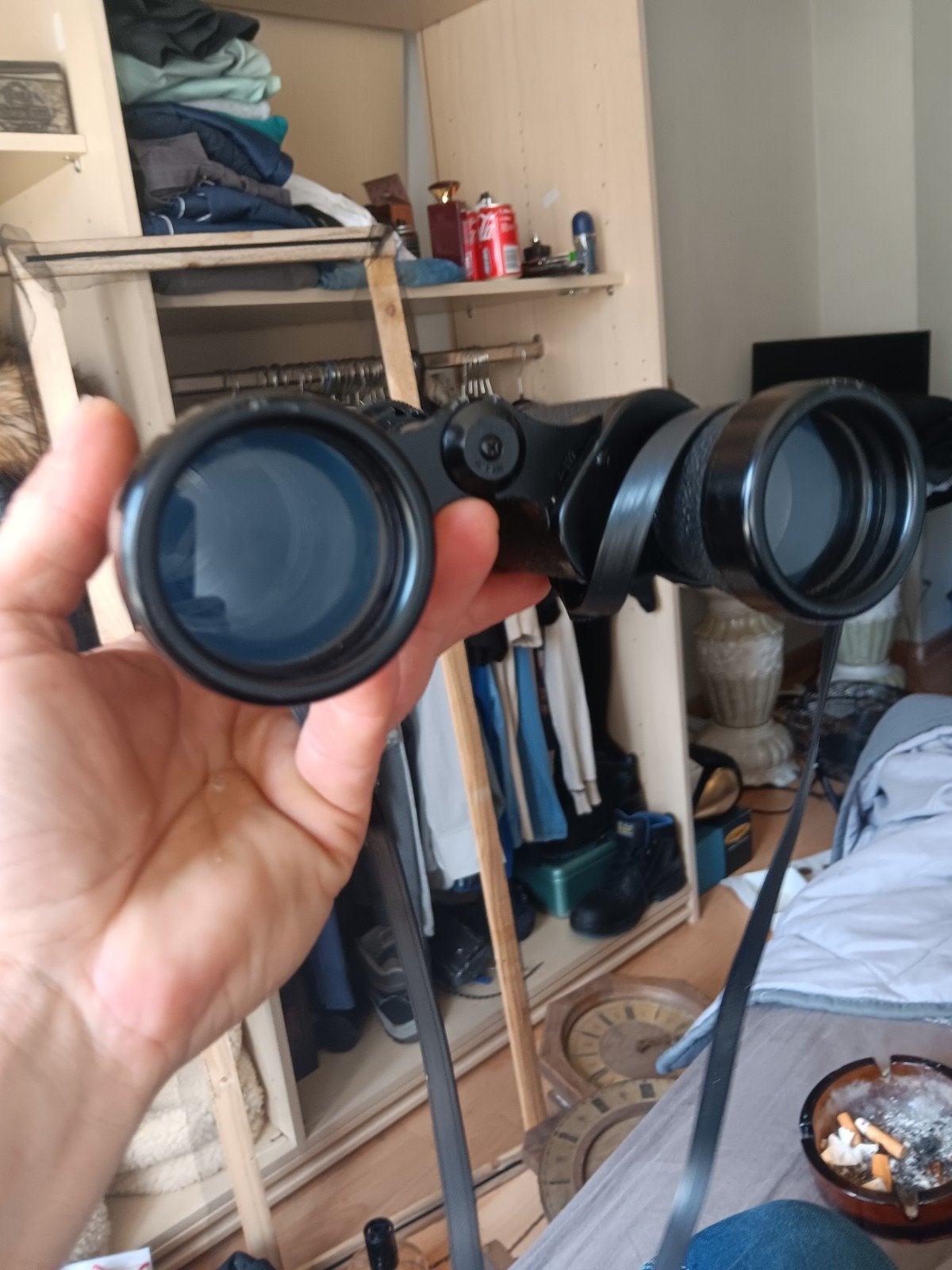 Revue Verrekijker 8x40 - Vintage Optiek, Ophalen of Verzenden, Gebruikt, 8 tot 12x, Porro (met knik)