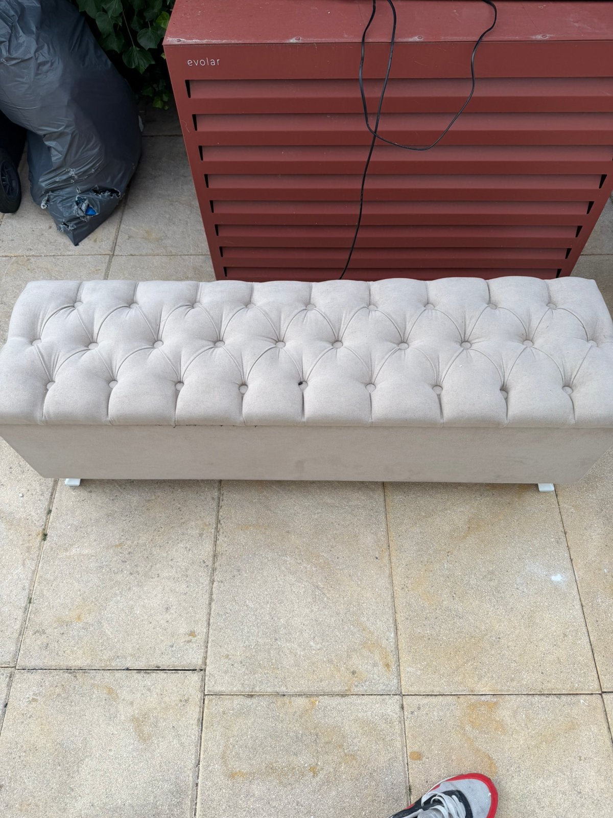 Bankje, Ophalen, Zo goed als nieuw, Tweepersoons, 140 cm