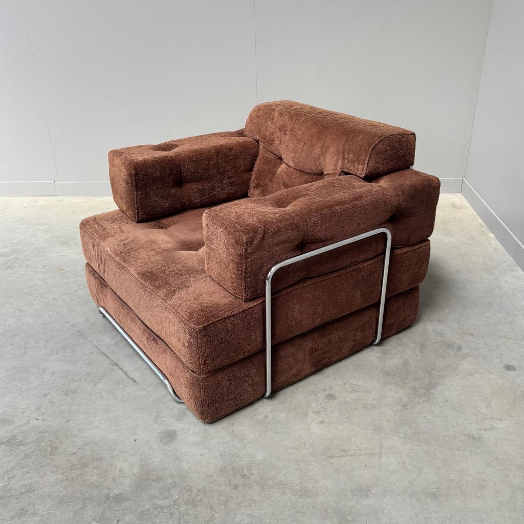 Leuke gezellige jaren 60 70 vintage fauteuil retro, Huis en Inrichting, Fauteuils, Ophalen, 75 tot 100 cm, 75 tot 100 cm, Gebruikt