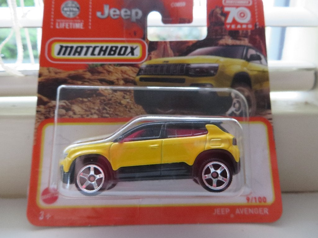 Matchbox Jeep Avenger GEEL, Ophalen of Verzenden, Nieuw, Auto