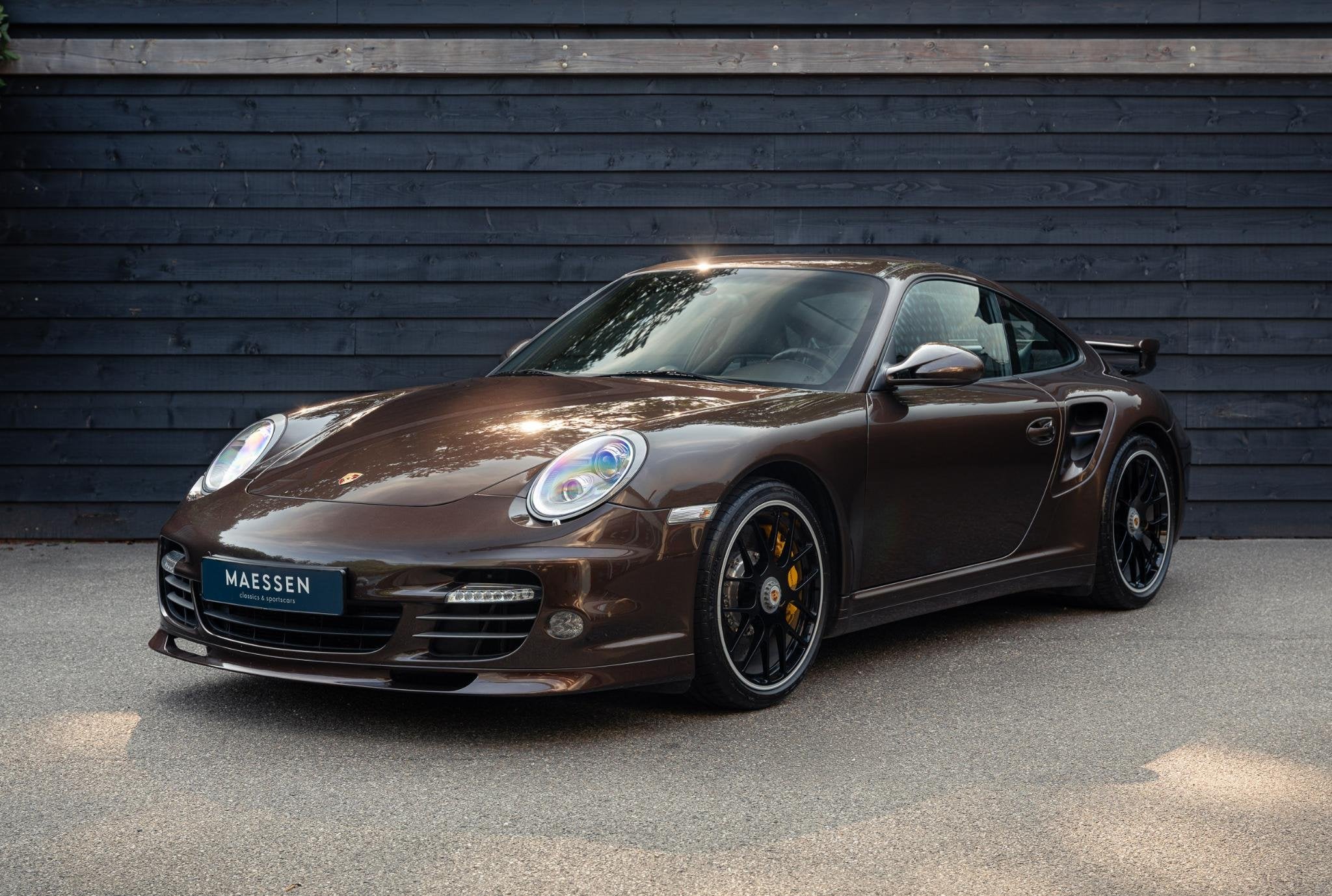 Porsche 911 Turbo S Coupé - Aerokit - Buckets - Porsche ond, Auto's, Euro 5, Stof, Gebruikt, Bruin