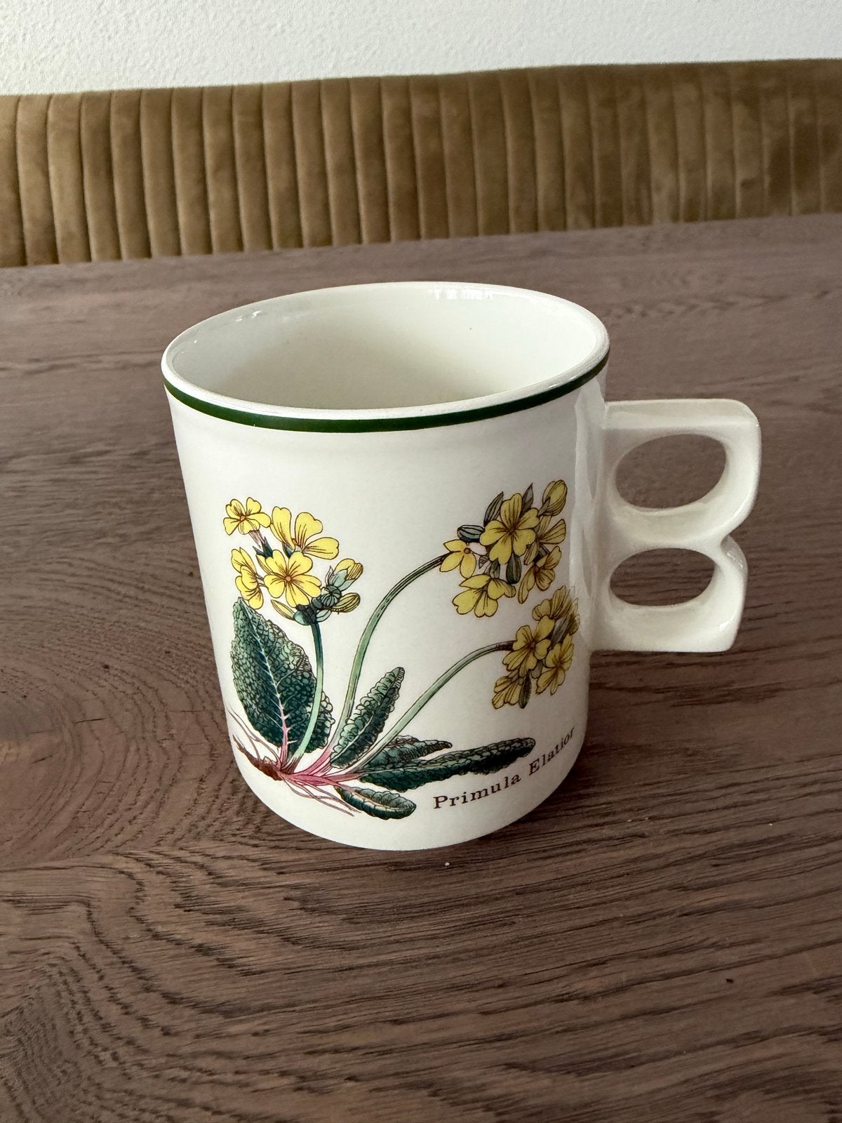 Vintage Florabunda Mok - Primula Elatior - Made in England, Overige merken, Keramiek, Vintage, Zo goed als nieuw
