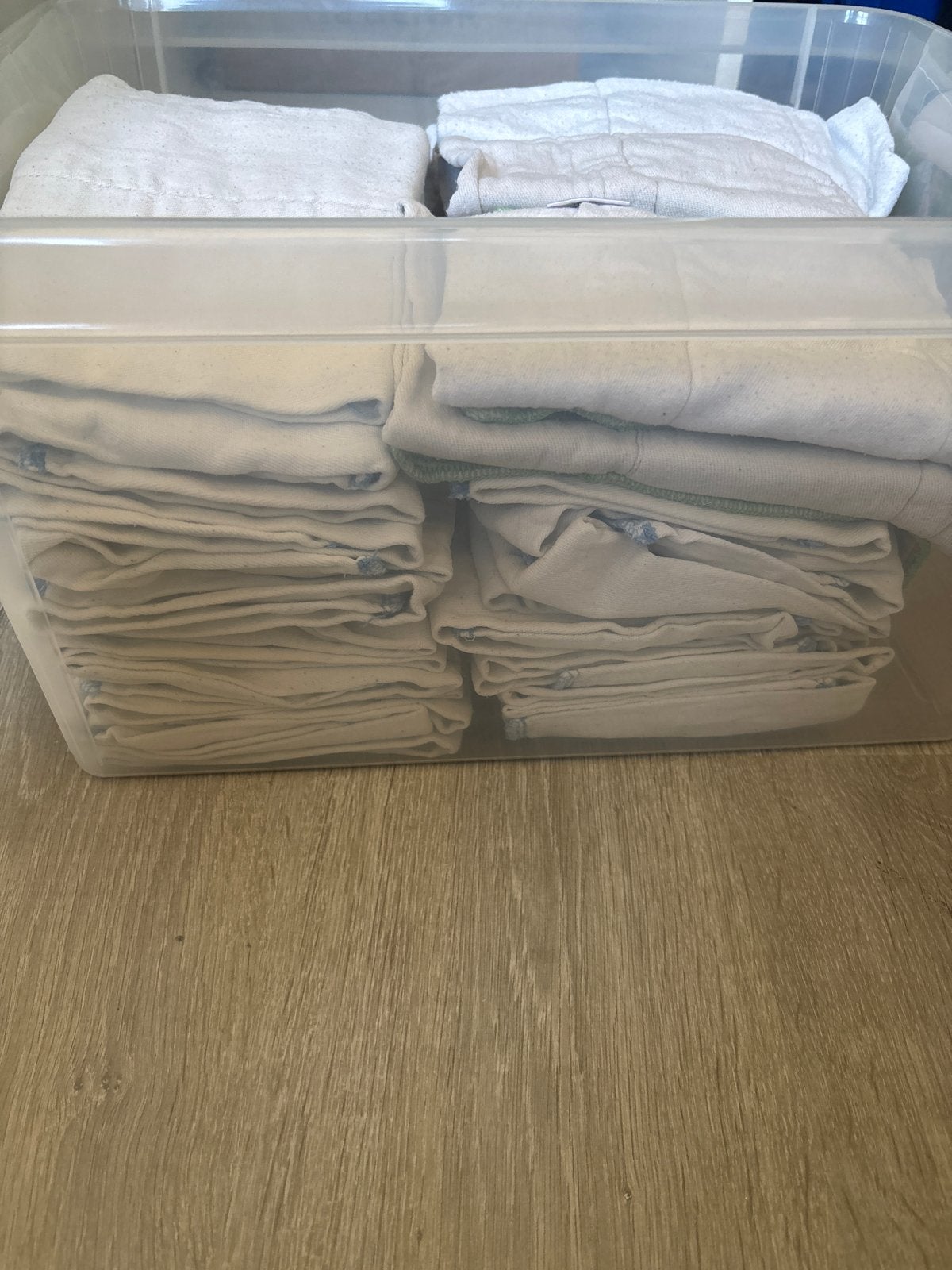 Blümchen wasbare luiers - groot en klein, Ophalen of Verzenden, Gebruikt