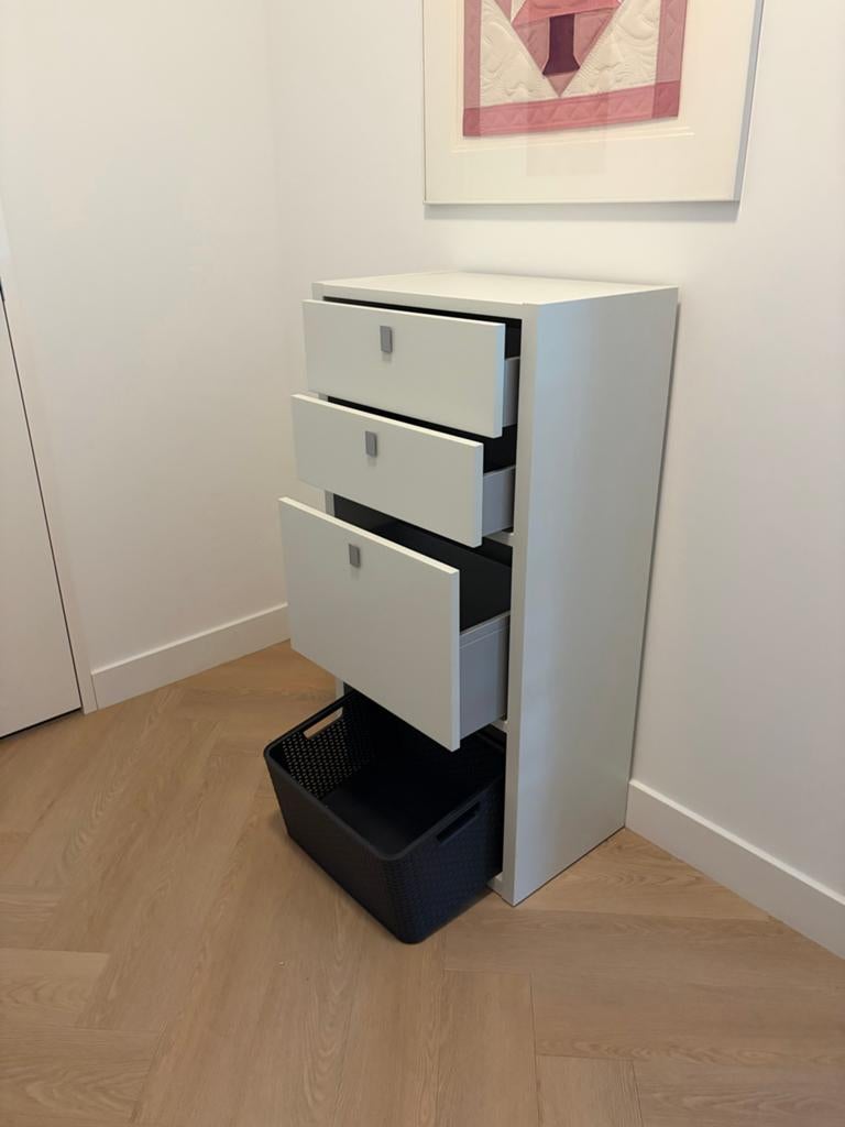 Interlübke Studimo kastje met mand en 3 lades, Huis en Inrichting, Kasten | Ladekasten, Ophalen, Minder dan 50 cm, 100 tot 150 cm