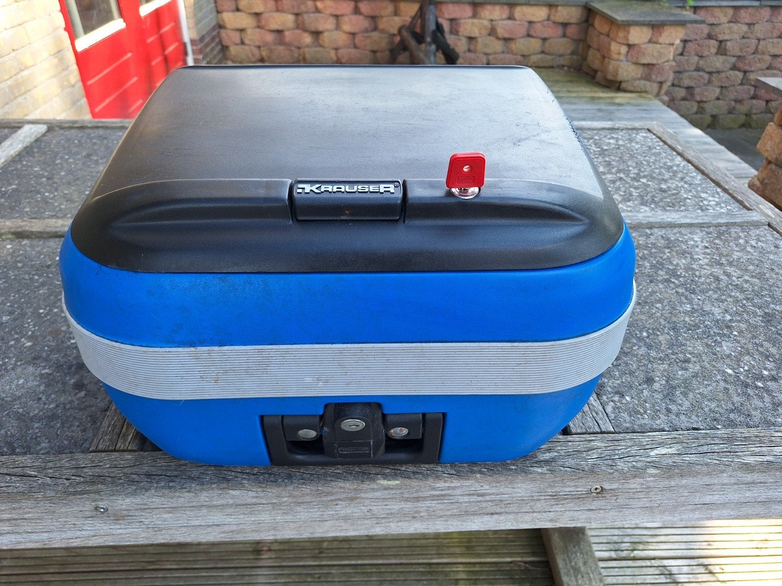 Krauser 35 ltr. topkoffer, Motoren, Ophalen, Gebruikt