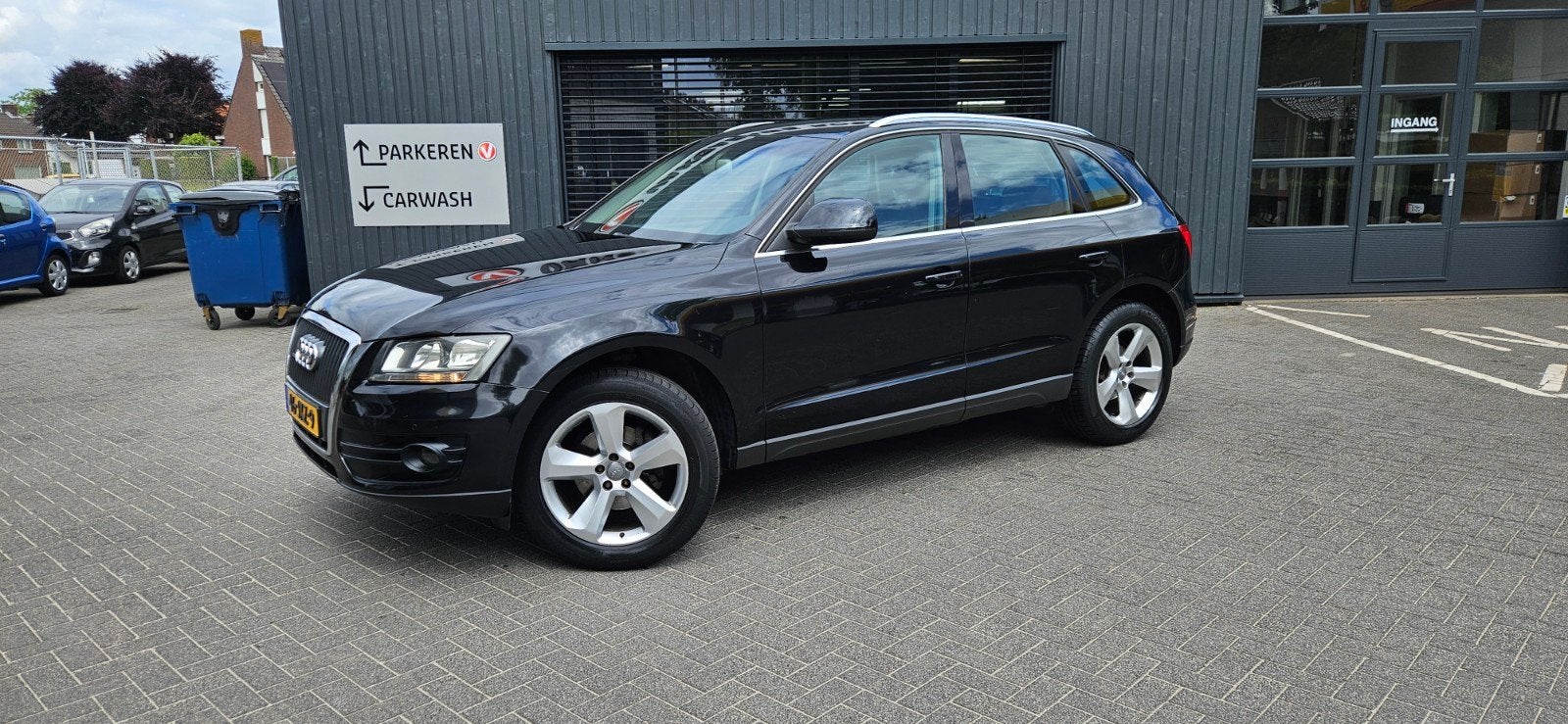 Audi Q5 2.0 Tfsi Quattro S-tronic 2008 Zwart, Auto's, Audi, Automaat, Traction-control, Zwart, Leder