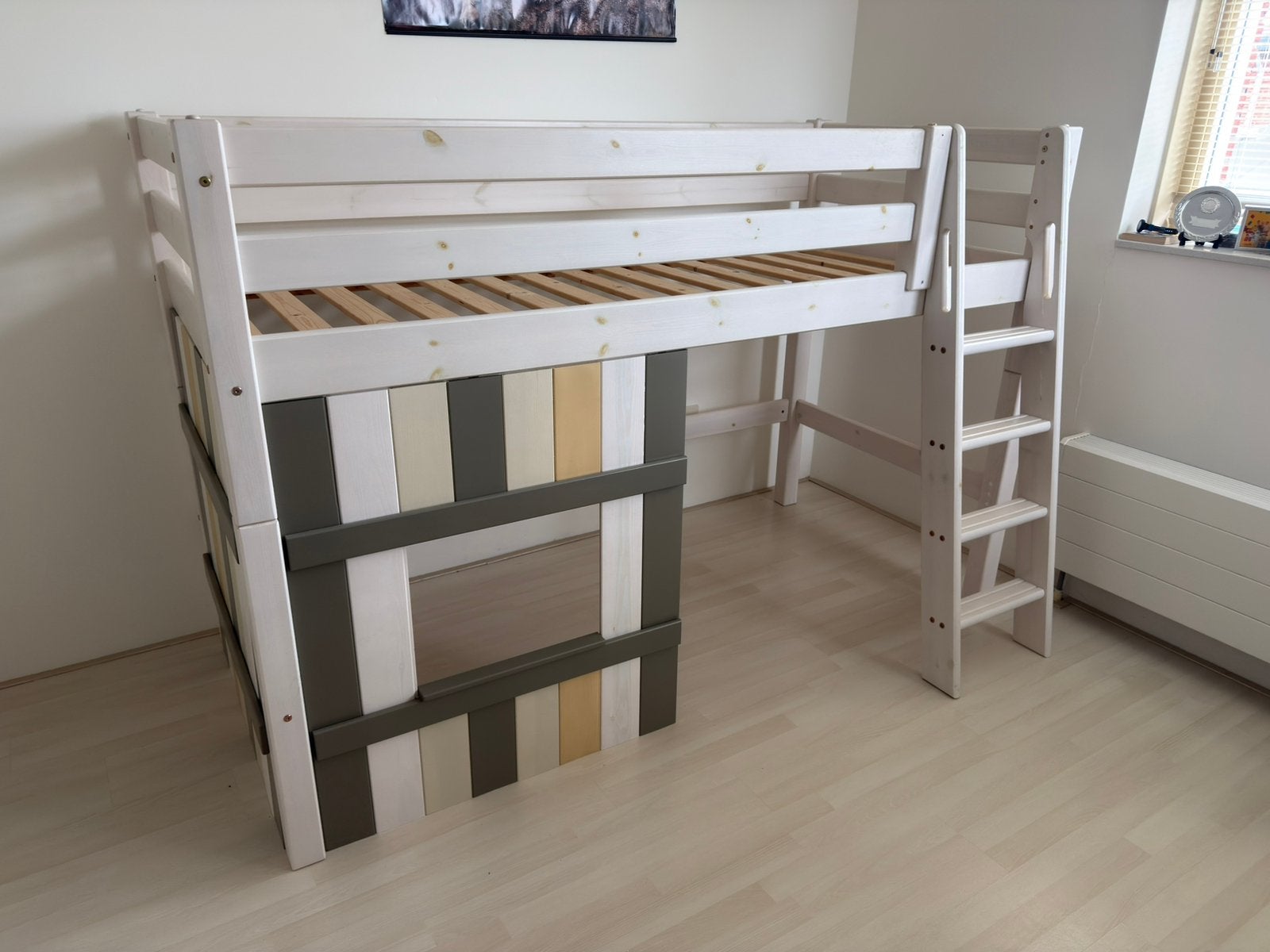 Halfhoogslaper Infanskids 90×200cm – compleet en netjes, Ophalen of Verzenden, Gebruikt, Halfhoogslaper