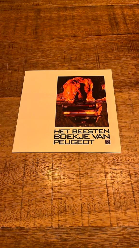 Het Beestenboekje van Peugeot, Ophalen of Verzenden, Zo goed als nieuw, Peugeot