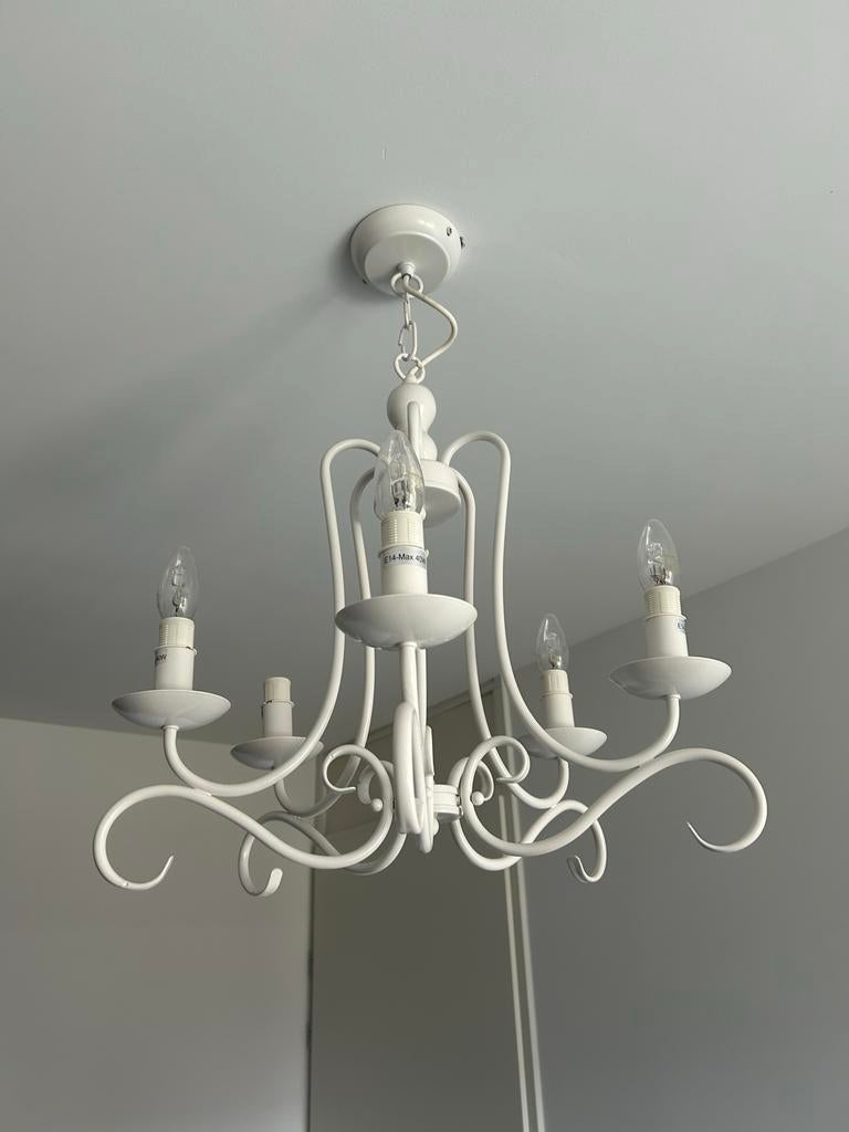 Mooie Kroonluchter hanglamp, Ophalen, Gebruikt, Metaal