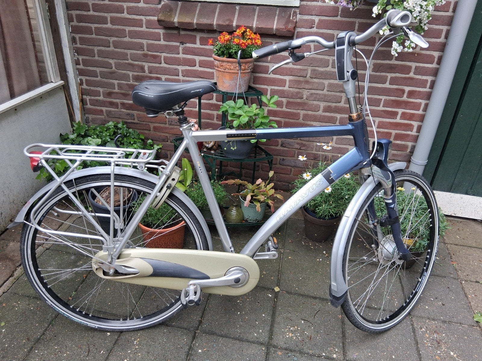 Herenfiets 28 inch., Ophalen, Gebruikt, Velgrem, Versnellingen