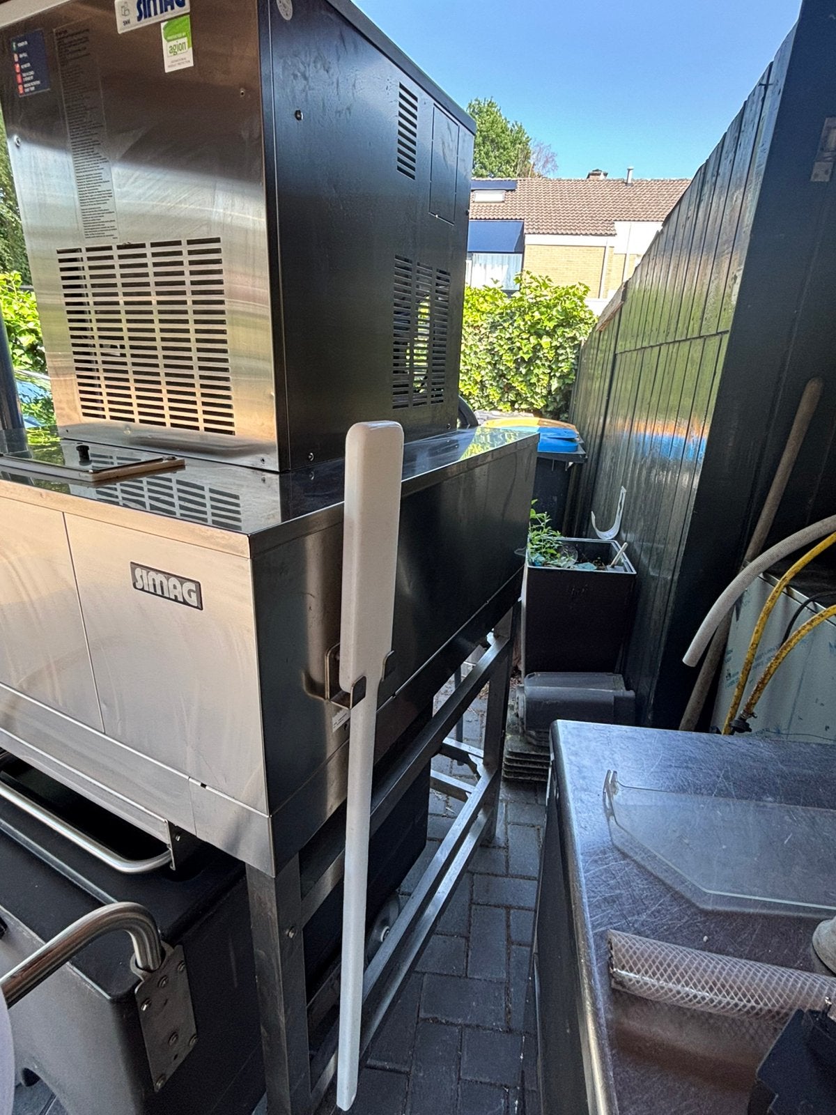 Simag schilfer/Nugget ijs machine bunker en mobiele bunker, Ophalen, Zo goed als nieuw